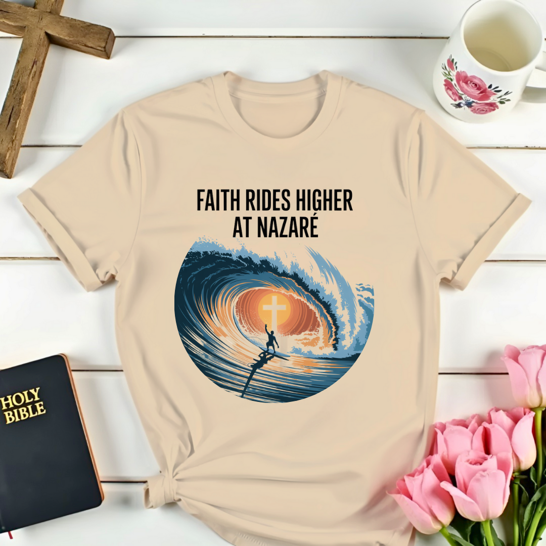 Faith Ride At Nazare T-Shirt