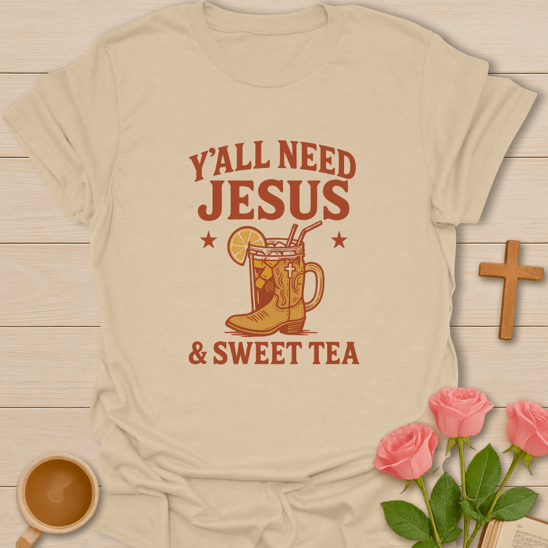 Jesus & Sweet Tea Boot T-Shirt