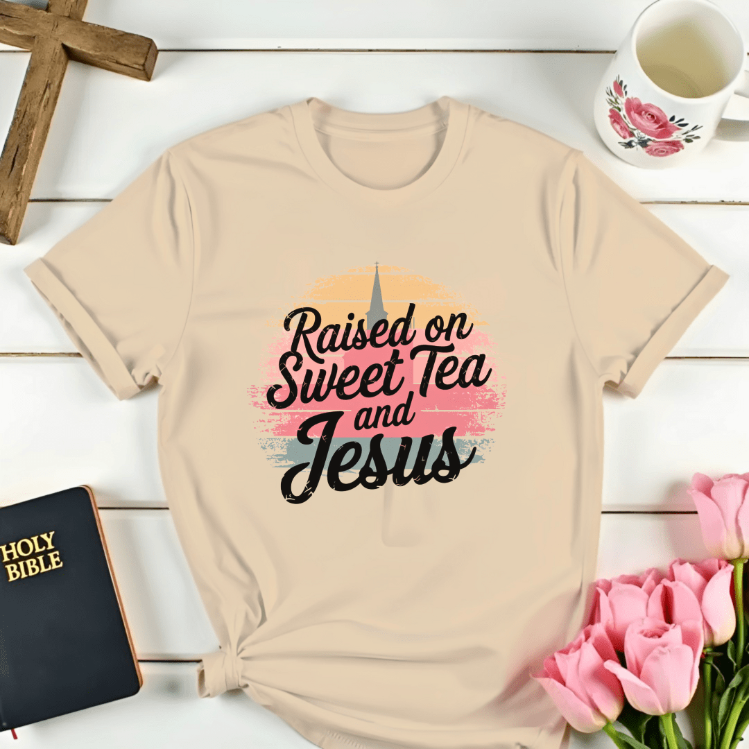 Raised on Jesus & Sweet Tea T-Shirt