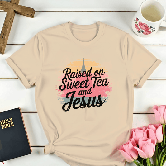 Raised on Jesus & Sweet Tea T-Shirt