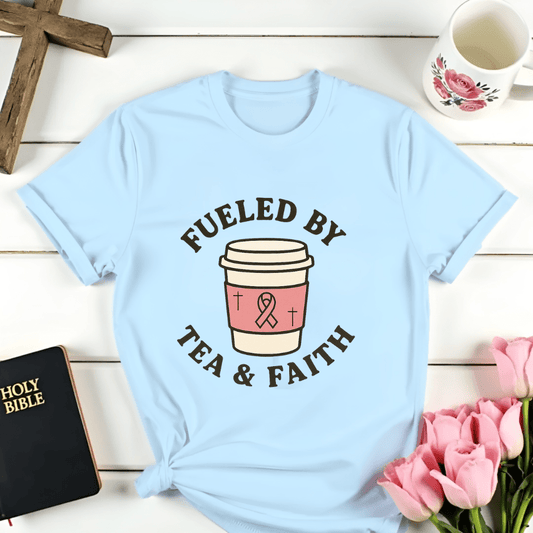 Pink Ribbon Tea And Faith T-Shirt