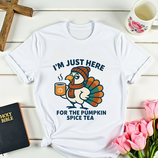 Pumpkin Spice Tea Turkey T-Shirt