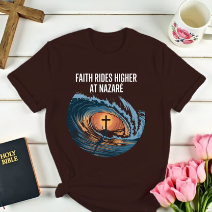 Faith Ride At Nazare T-Shirt