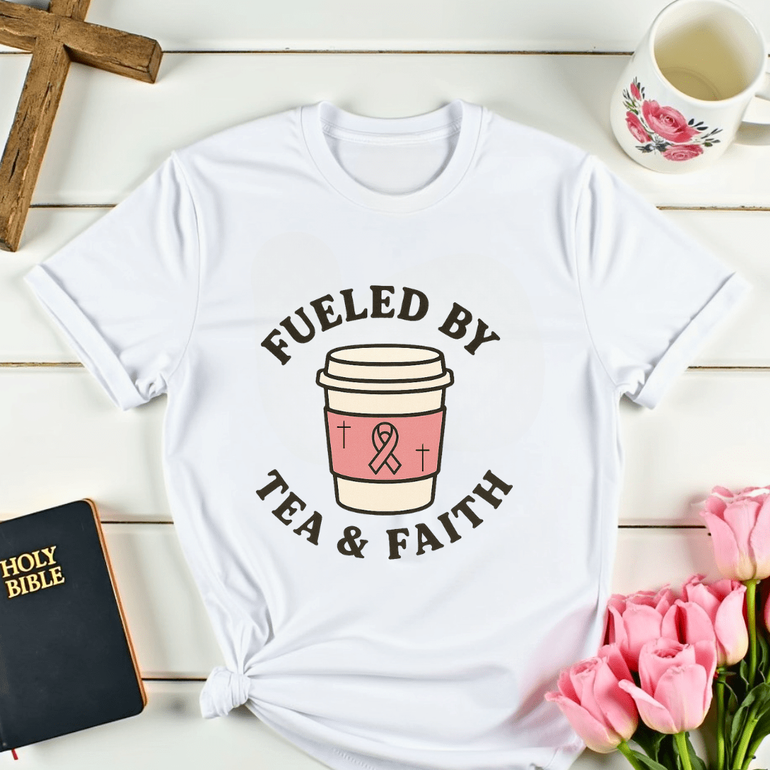 Pink Ribbon Tea And Faith T-Shirt