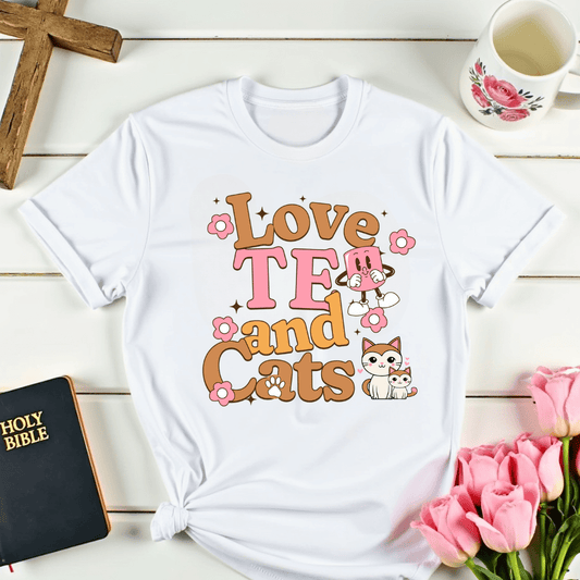Love Tea & Cats T-Shirt