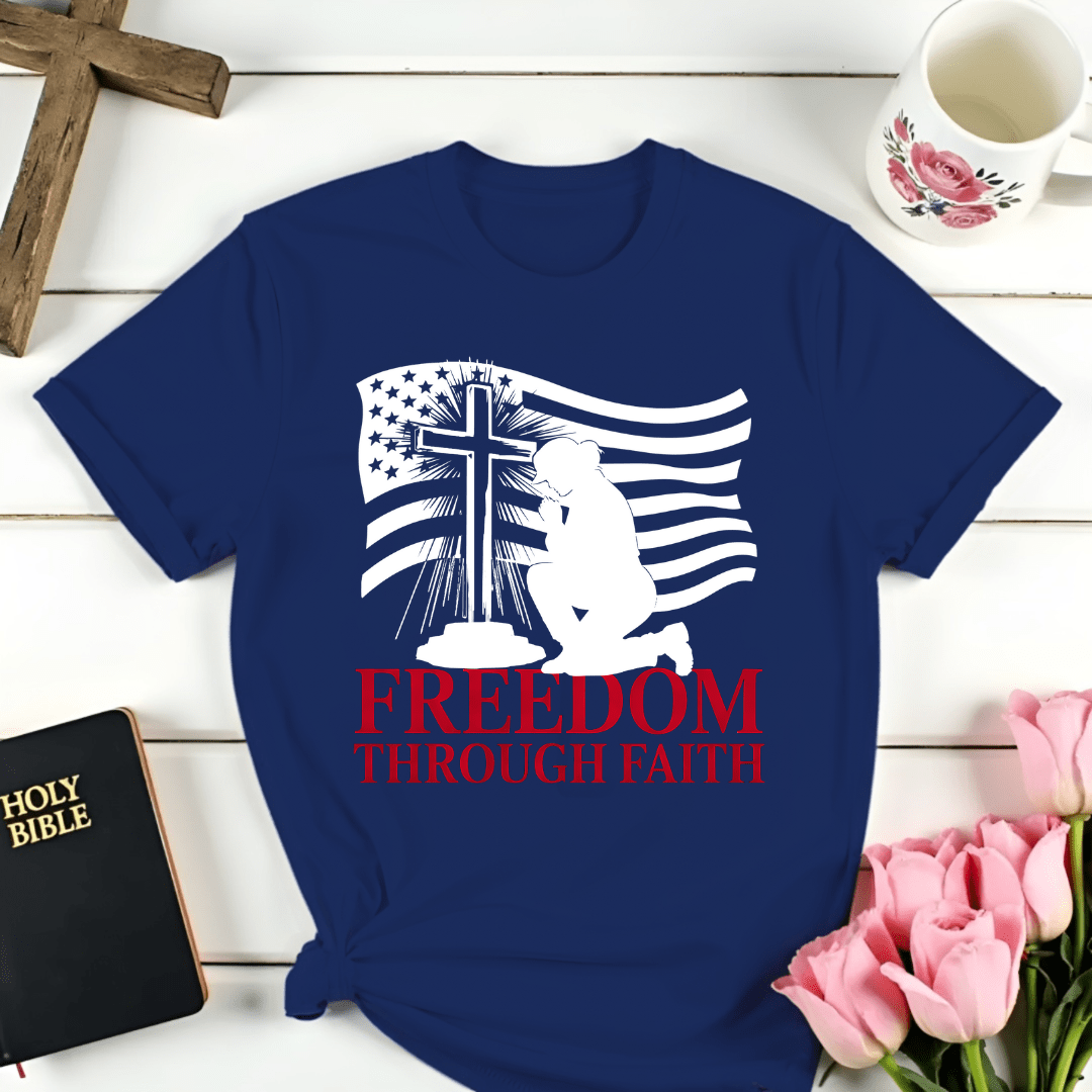 Her Freedom Through Faith T-Shirt