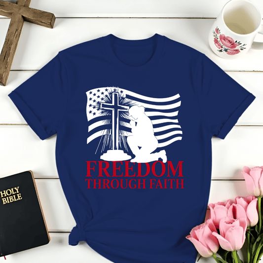 Her Freedom Through Faith T-Shirt