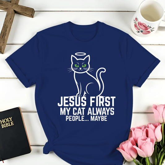 Jesus My Cat and People T-Shirt