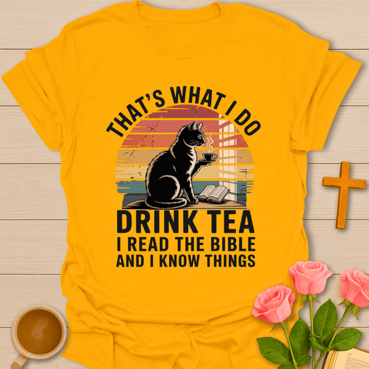 Drink Tea Bible T-Shirt T-Shirt