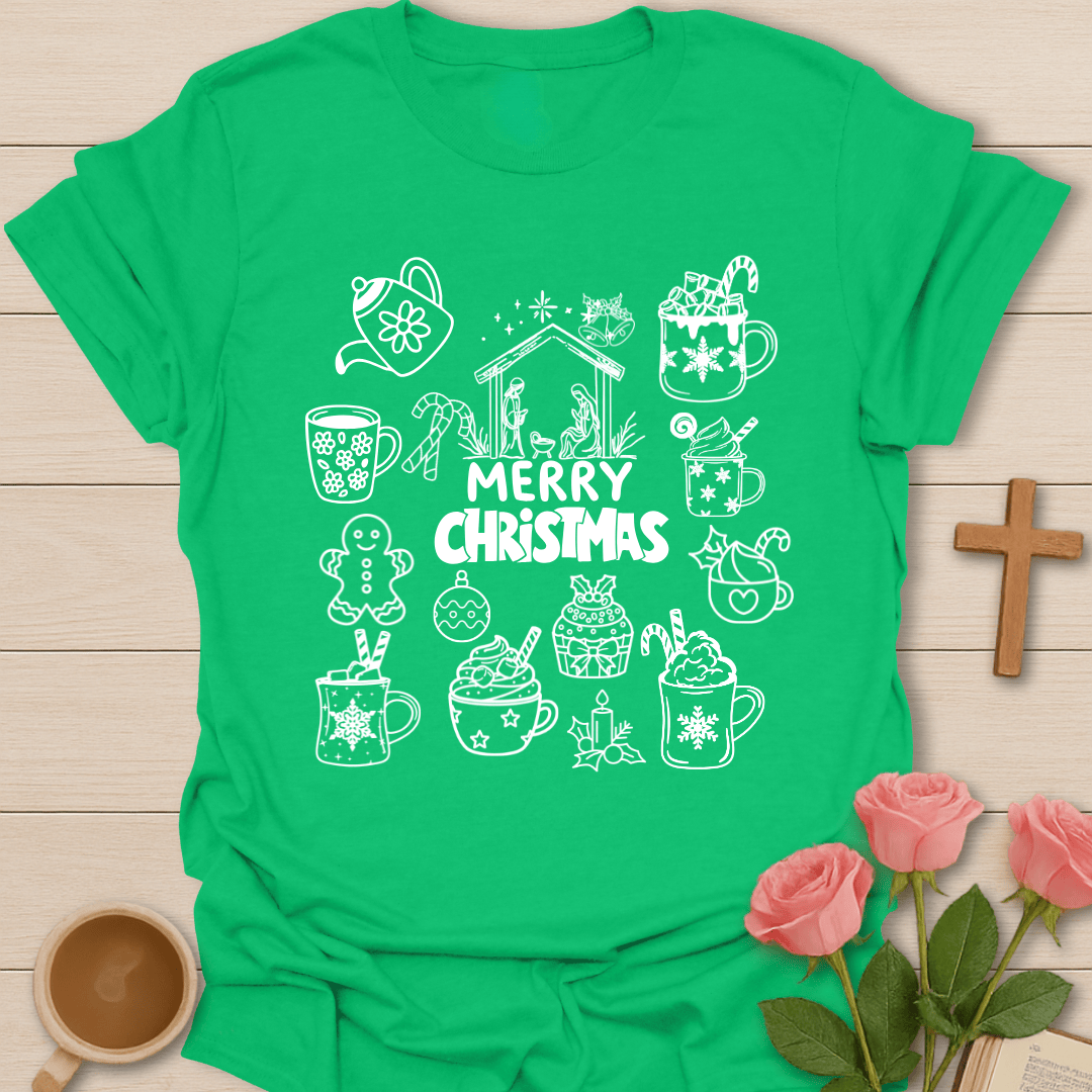 Merry Christmas Tea T-Shirt T-Shirt