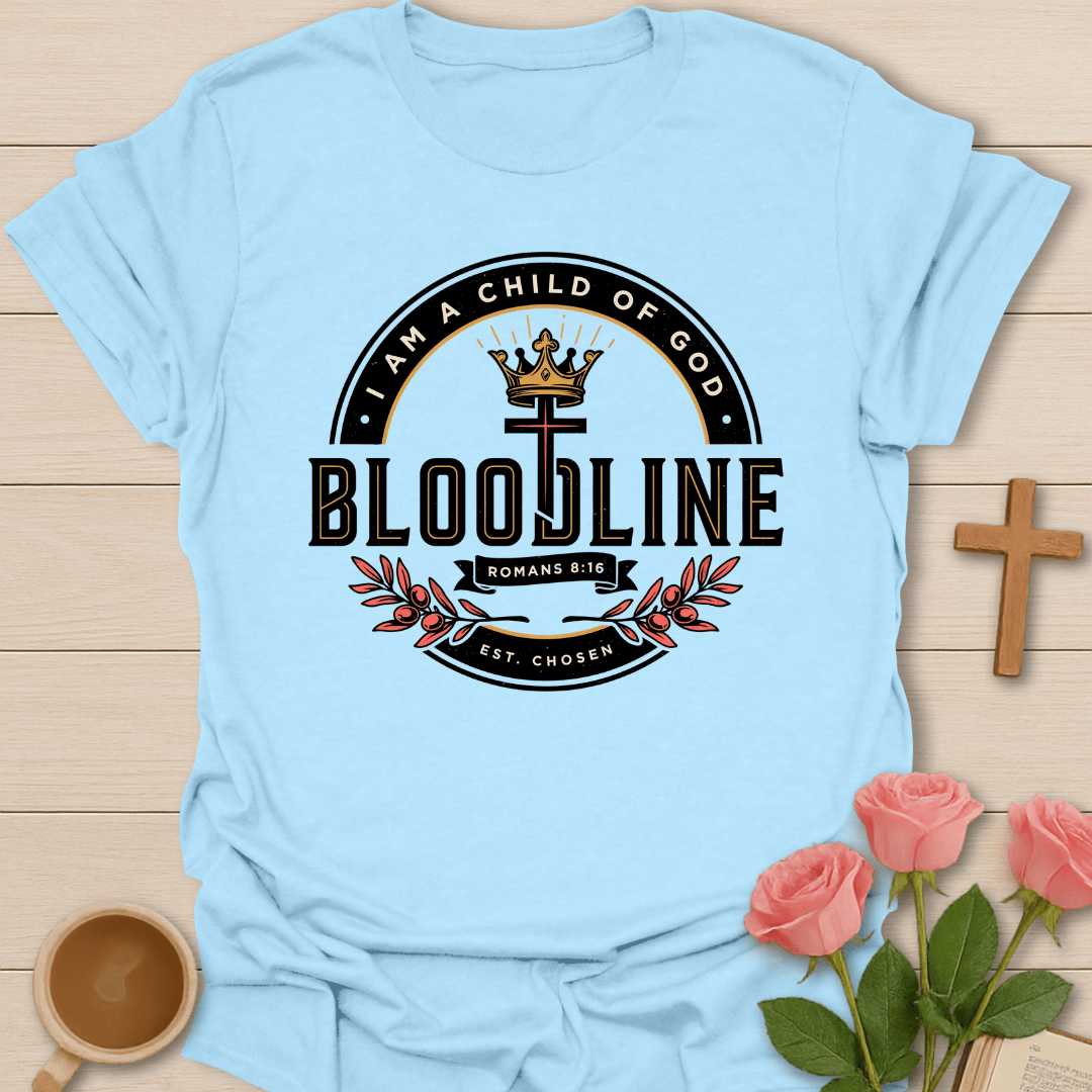 Child of God Bloodline T-Shirt KozzyCo Christian and tea lover design