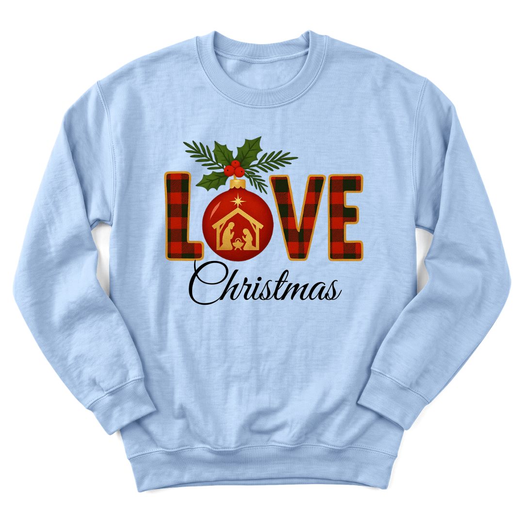Love Christmas Nativity Sweatshirt
