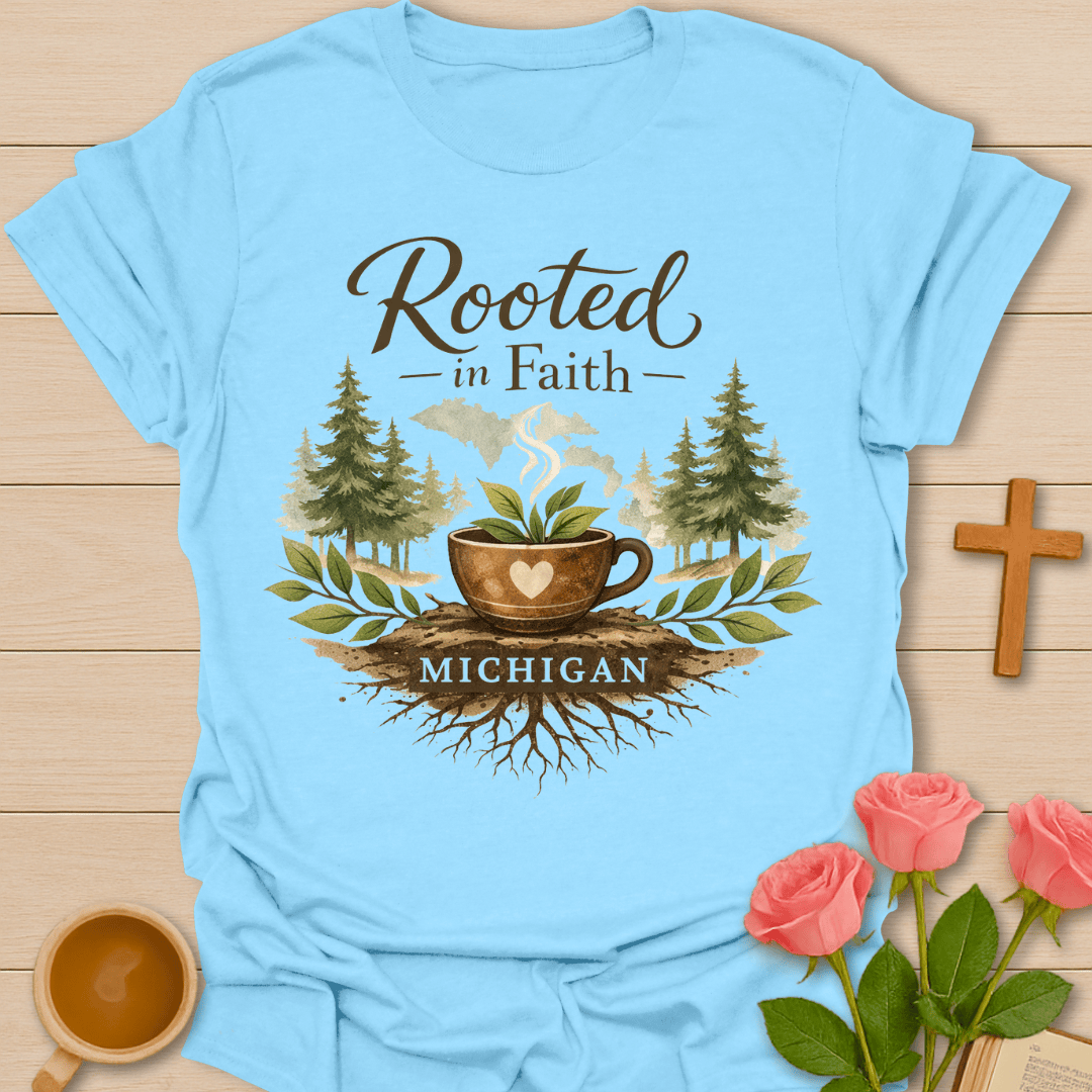 Rooted in Faith Michigan T-Shirt T-Shirt