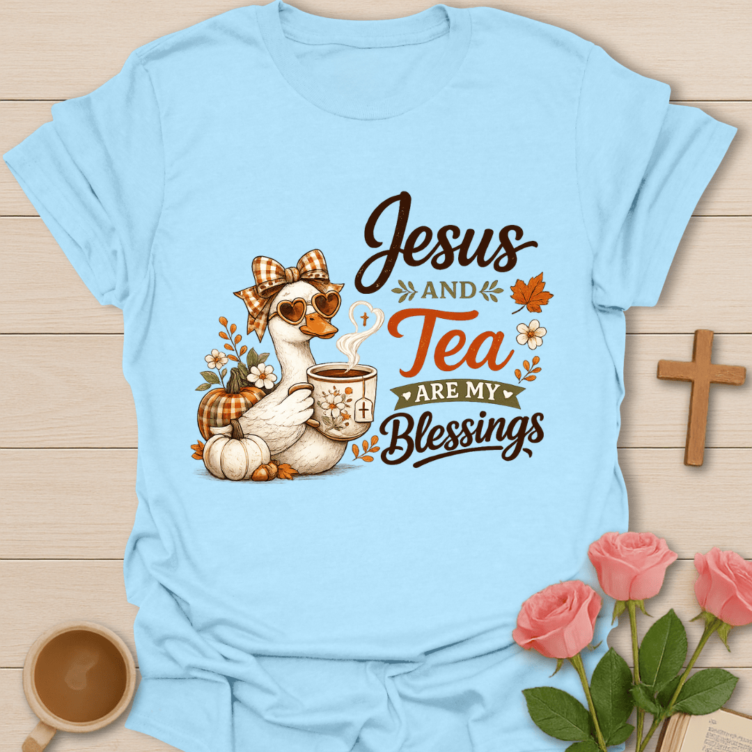Duck Jesus and Tea Blessings T-Shirt