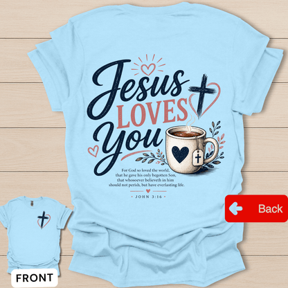 Faithful Heart Christian T-Shirt - Back T-Shirt