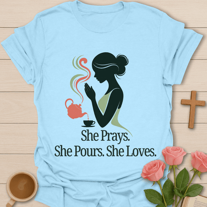 Praying Mama Tea T-Shirt T-Shirt