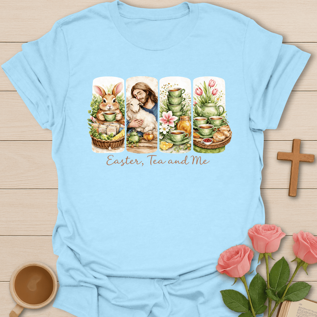 Easter, Tea & Me Spring  T-Shirt T-Shirt