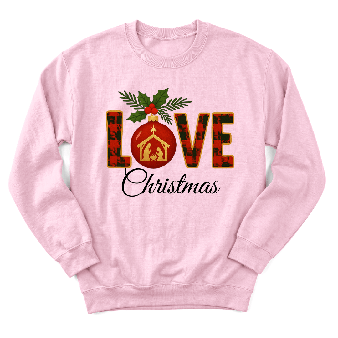 Love Christmas Nativity Sweatshirt