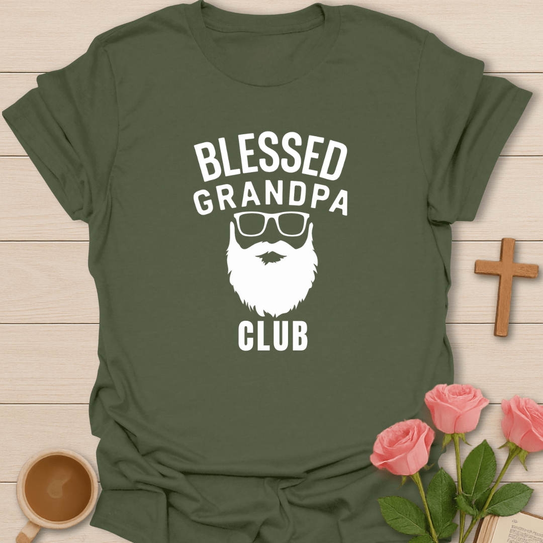 Blessed Grandpa Club T-Shirt