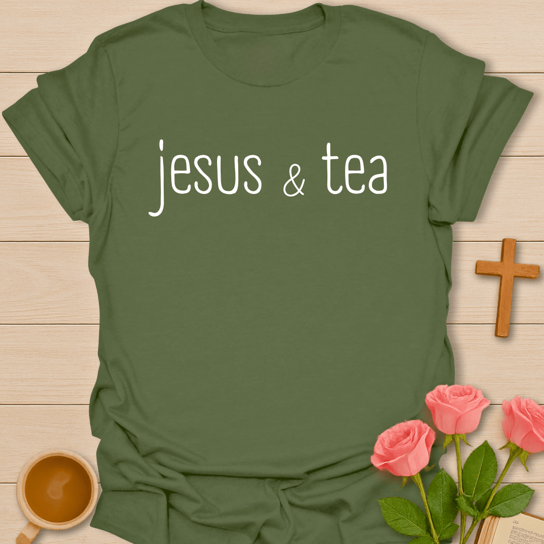 Jesus & Tea Christian T-Shirt T-Shirt