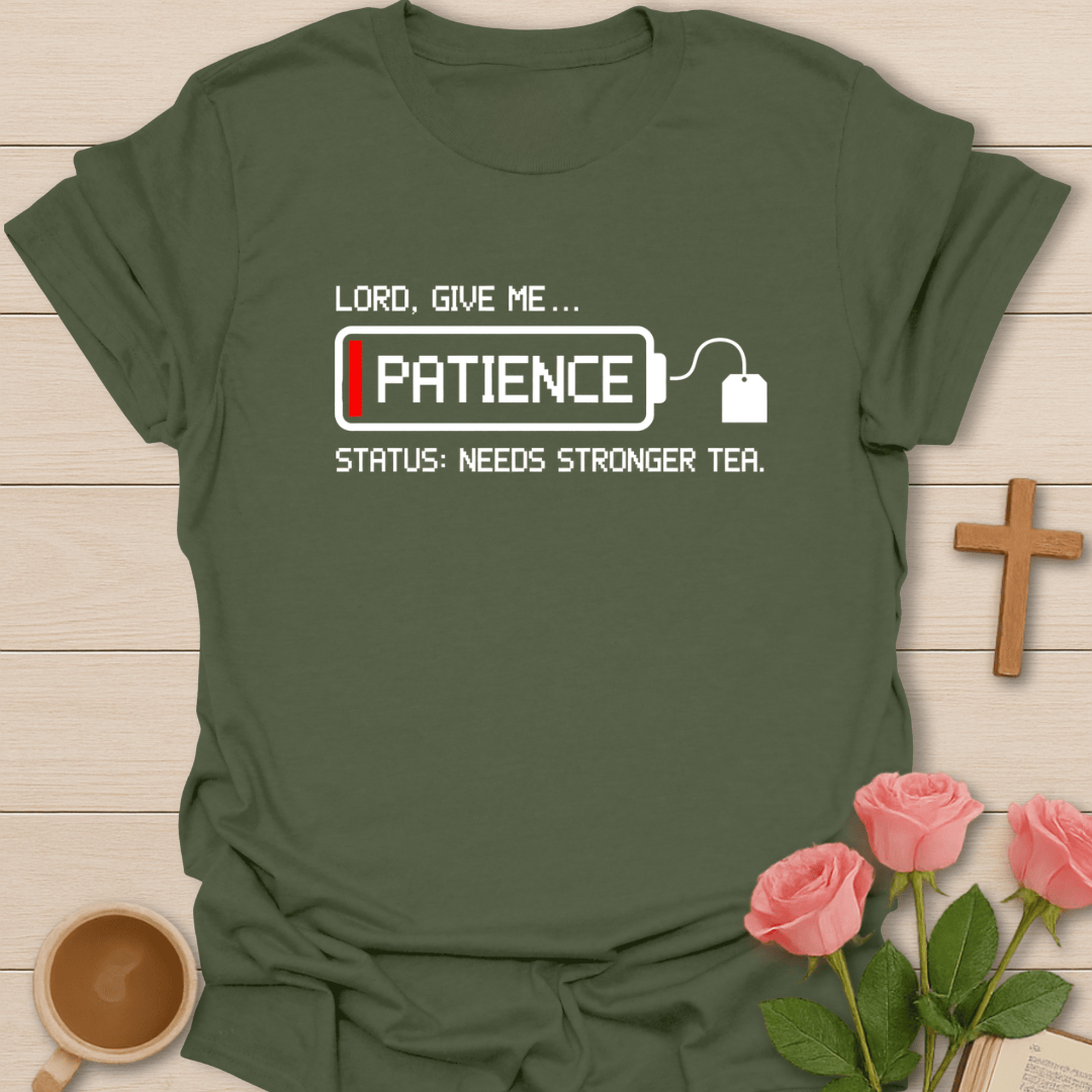 Needs Stronger Tea Battery T-Shirt T-Shirt