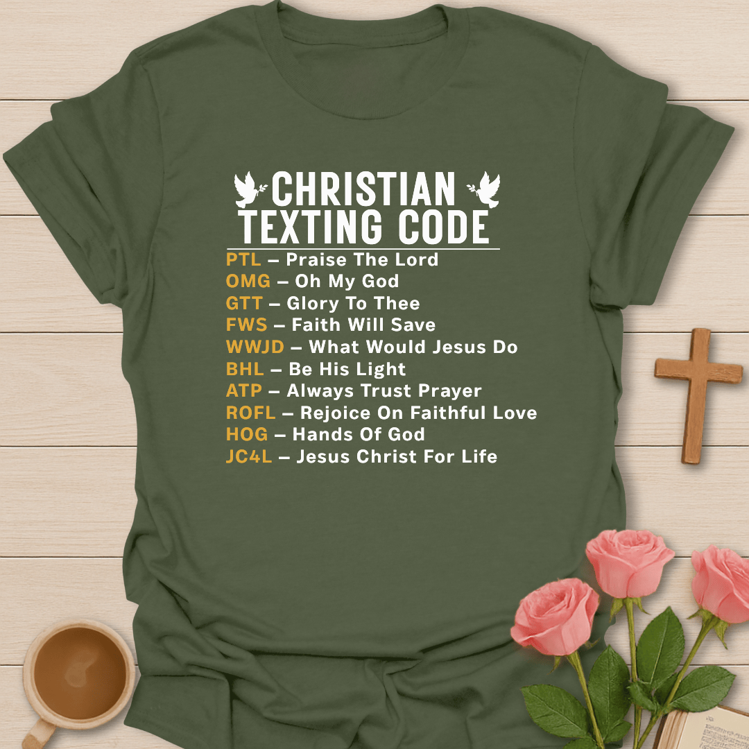 Christian Text Code T-Shirt T-Shirt