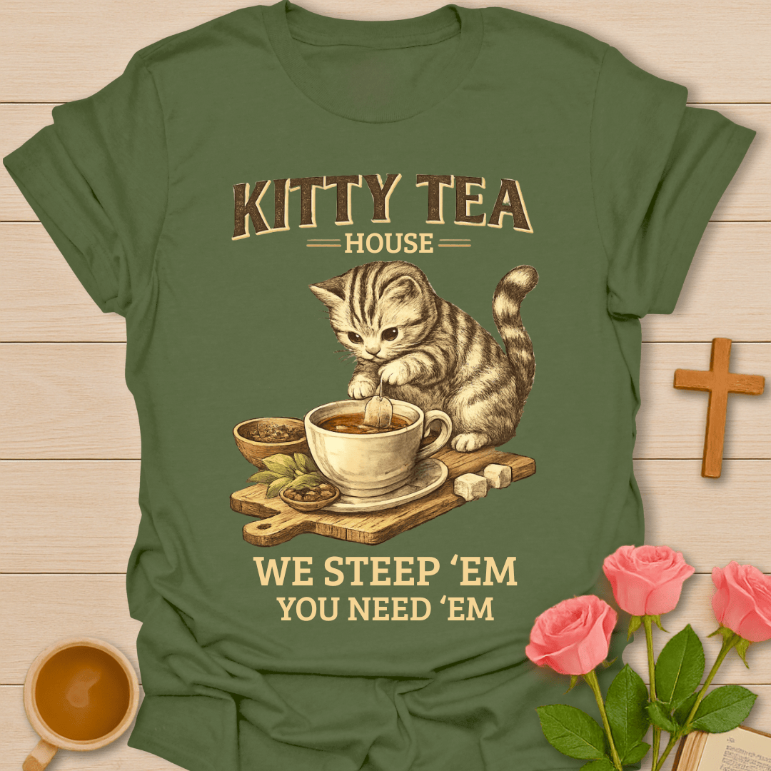 Kitty Tea House T-Shirt T-Shirt