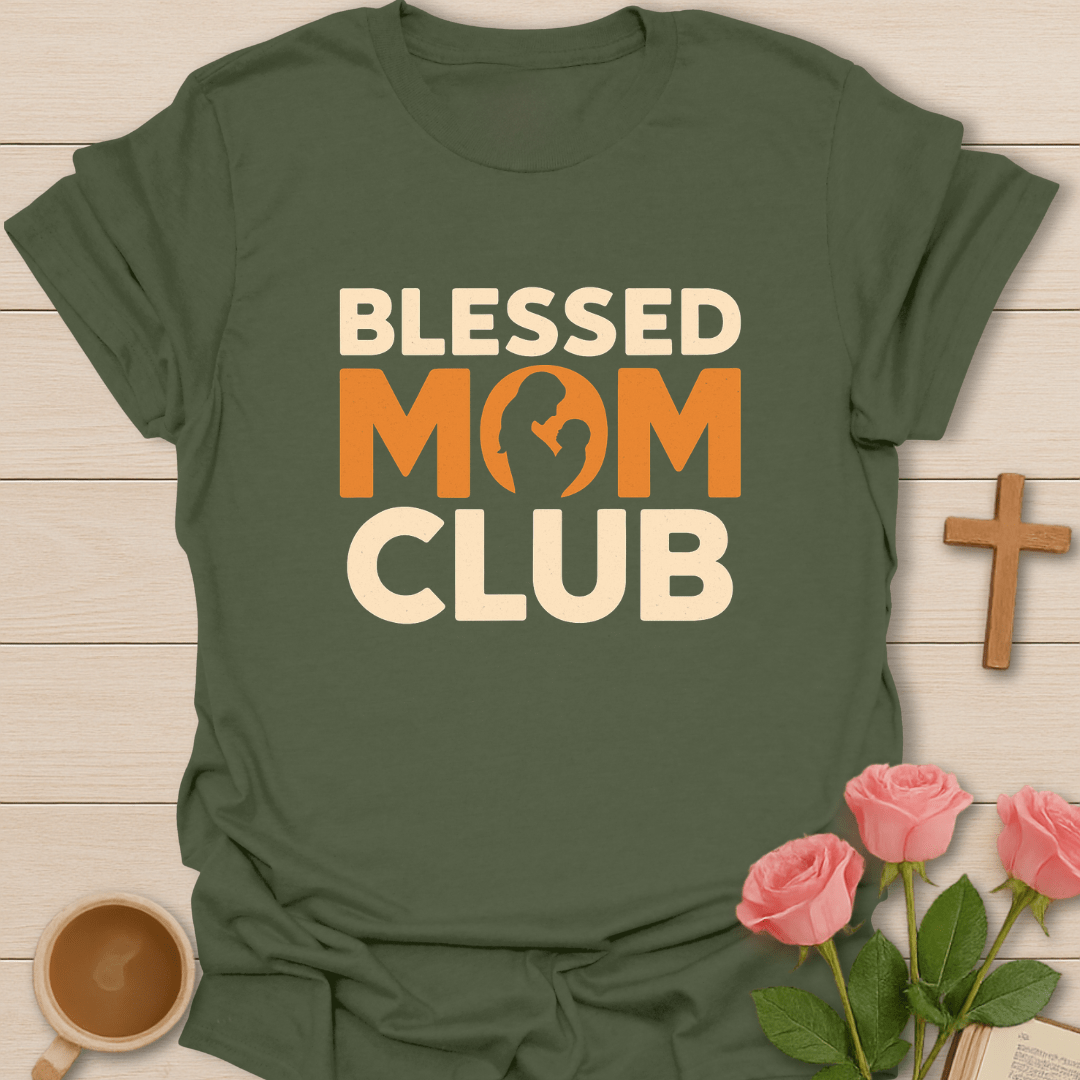 Vintage Blessed Mom Club T-Shirt T-Shirt