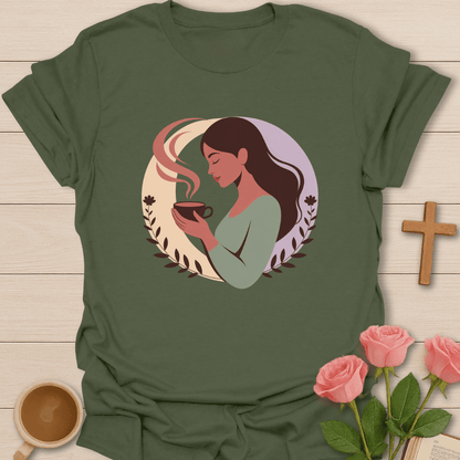 Peaceful Tea Moment T-Shirt T-Shirt
