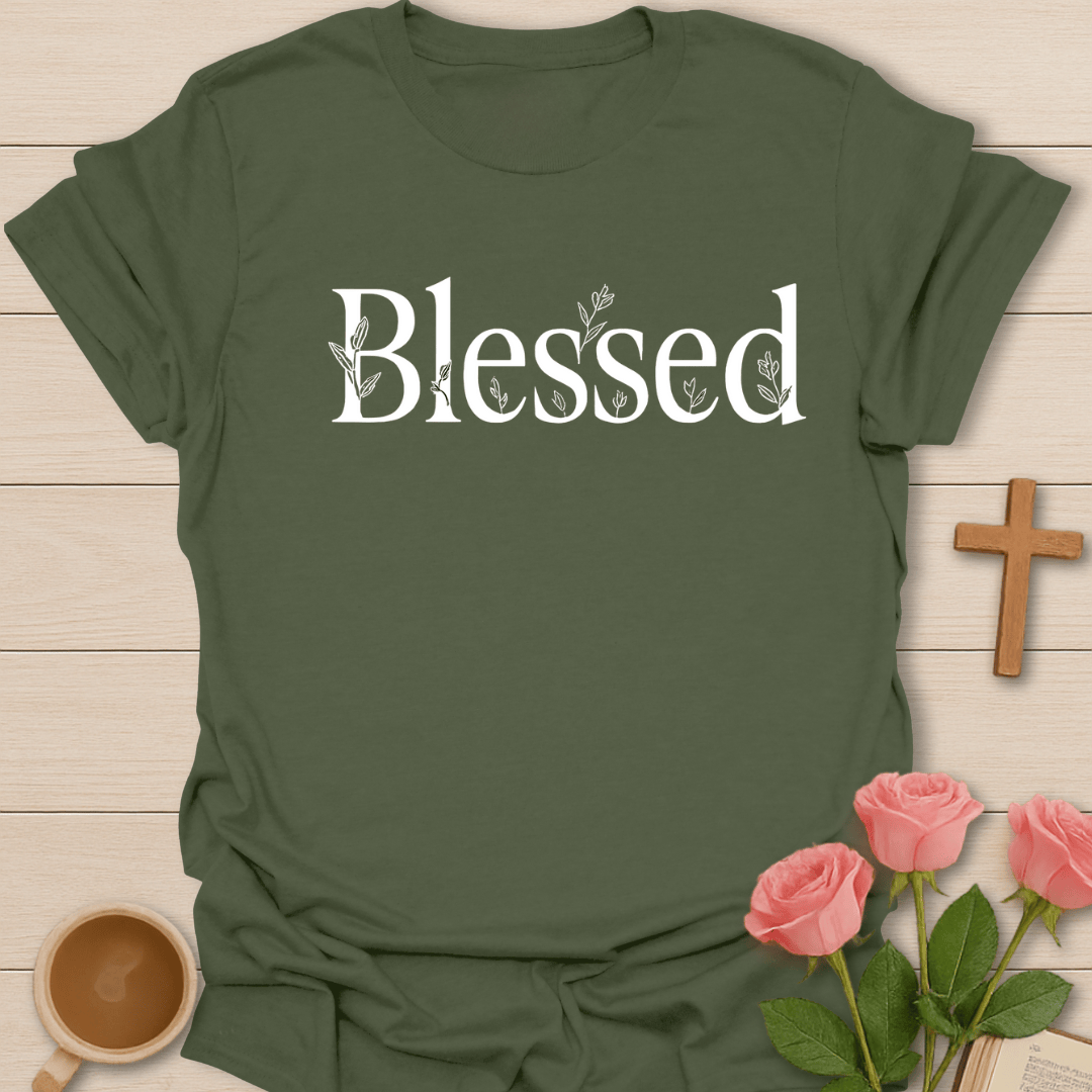 Blessed Floral T-Shirt T-Shirt