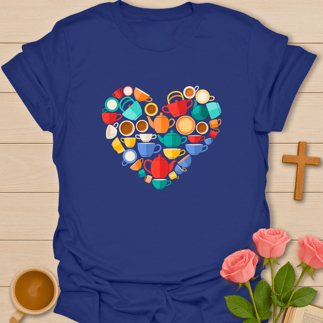 Tea Lover Heart T-Shirt T-Shirt
