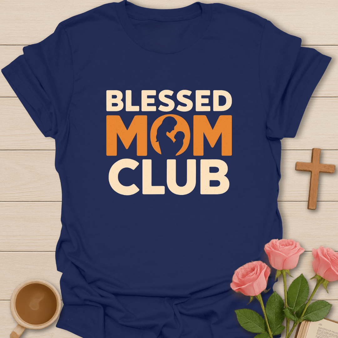 Vintage Blessed Mom Club T-Shirt T-Shirt