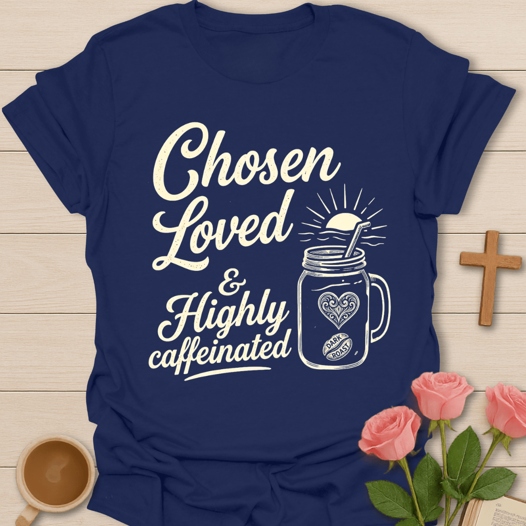 Chosen Loved Tea Lover T-Shirt KozzyCo Christian and tea lover design
