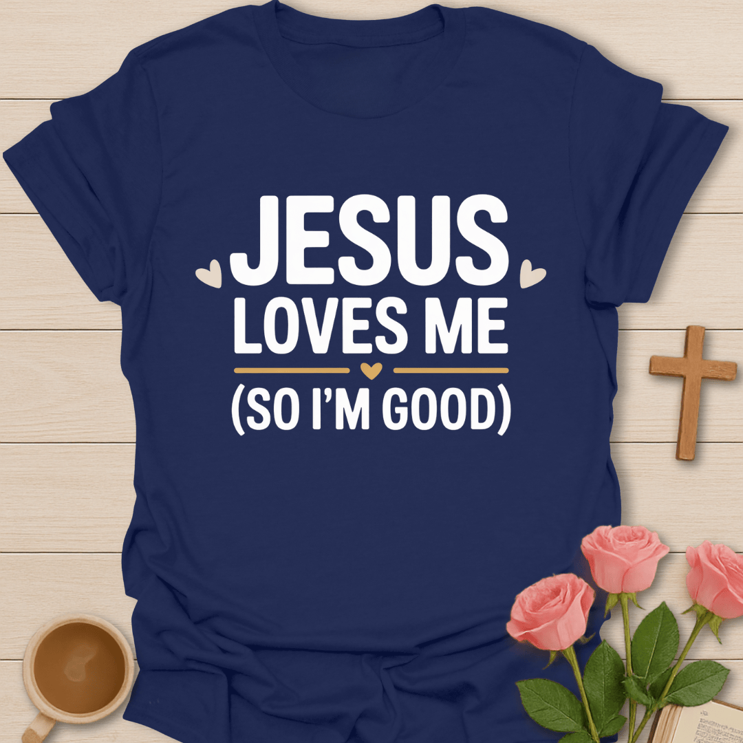 Jesus Loves Me... So I'm Good T-Shirt T-Shirt