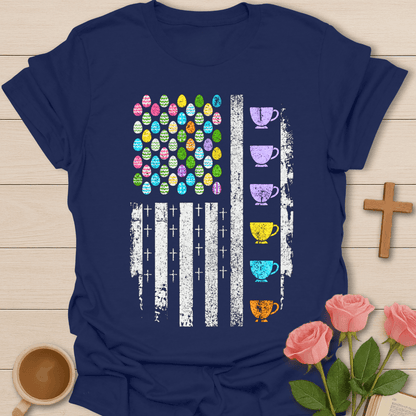 Easter Faith & Tea US Flag T-Shirt