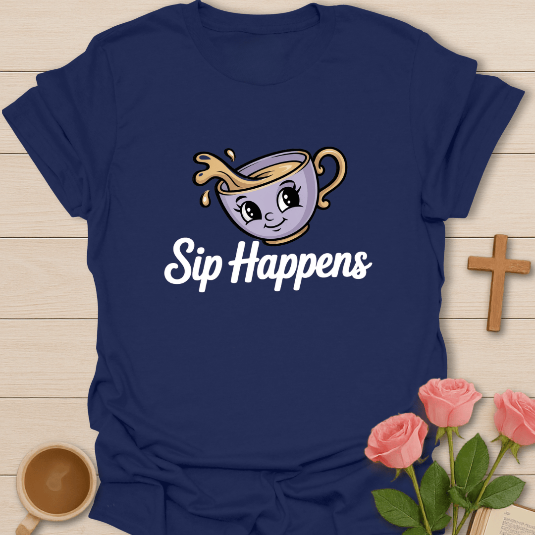Sips Happens T-Shirt T-Shirt