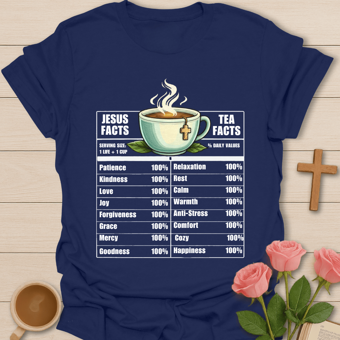 Jesus & Tea Nutrition Facts T-Shirt T-Shirt