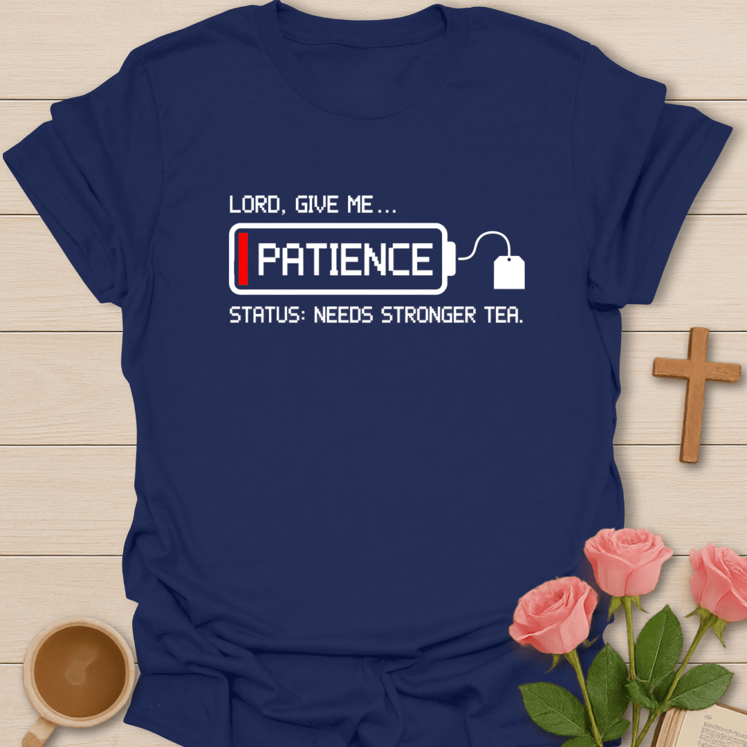 Needs Stronger Tea Battery T-Shirt T-Shirt