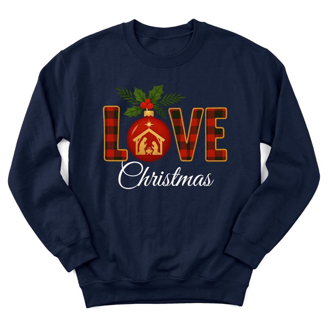 Love Christmas Nativity Sweatshirt