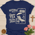 Retired Professor Sippin' Tea T-Shirt KozzyCo Christian and tea lover design