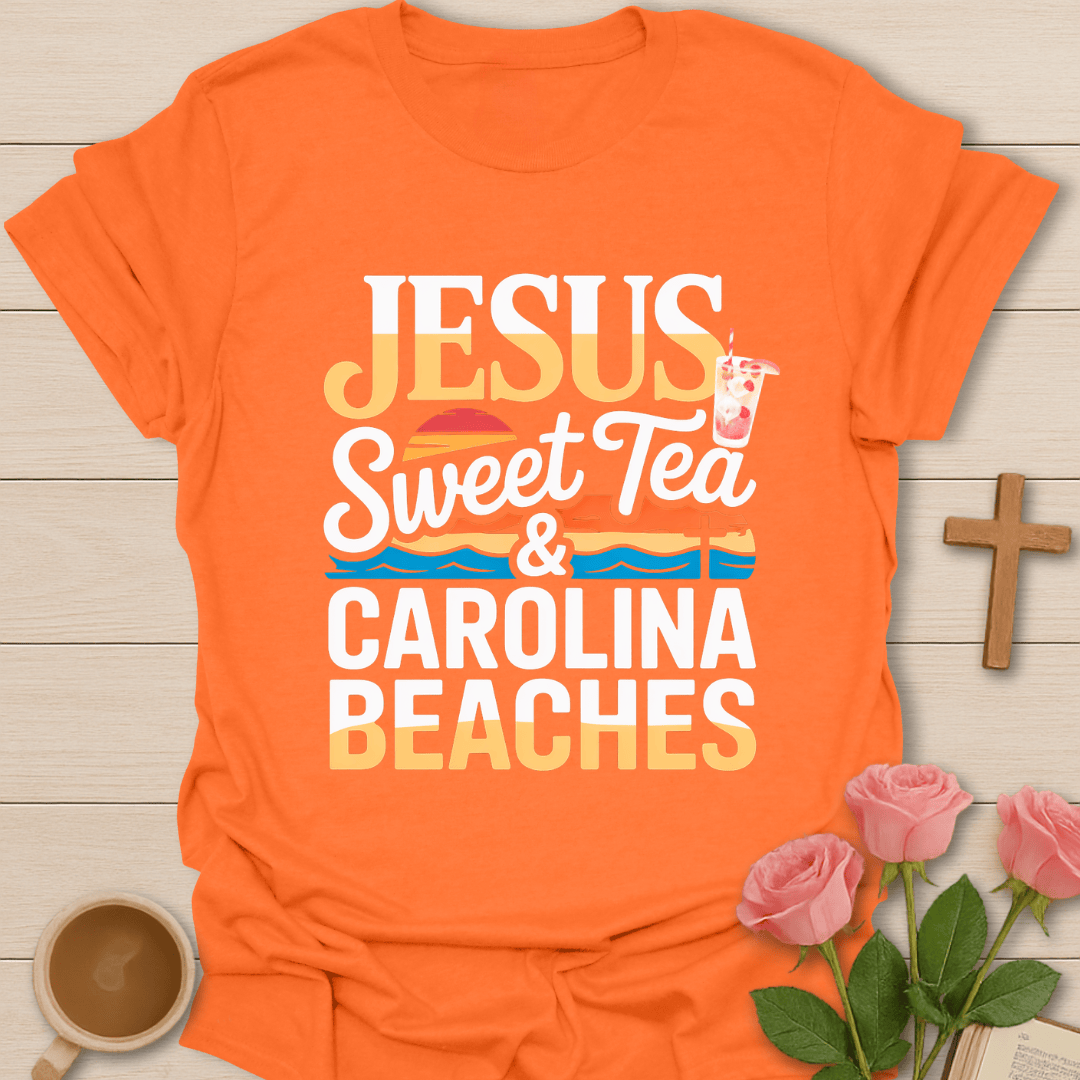 Jesus Sweet Tea & Carolina Beaches T-Shirt T-Shirt