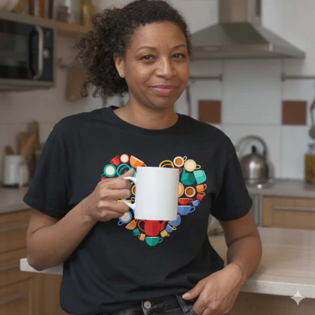 Tea Lover Heart T-Shirt