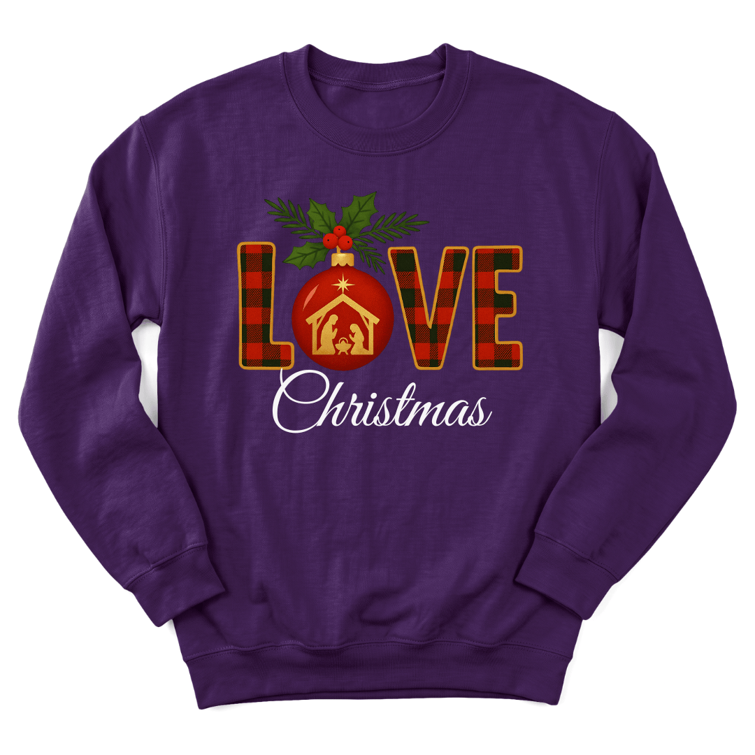 Love Christmas Nativity Sweatshirt