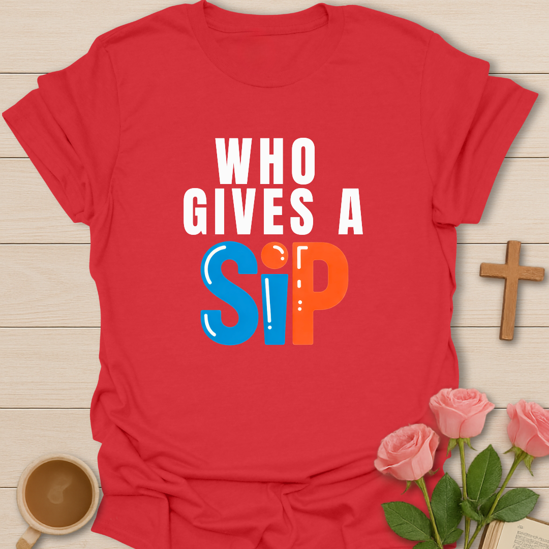 Who Gives A Sip T-Shirt