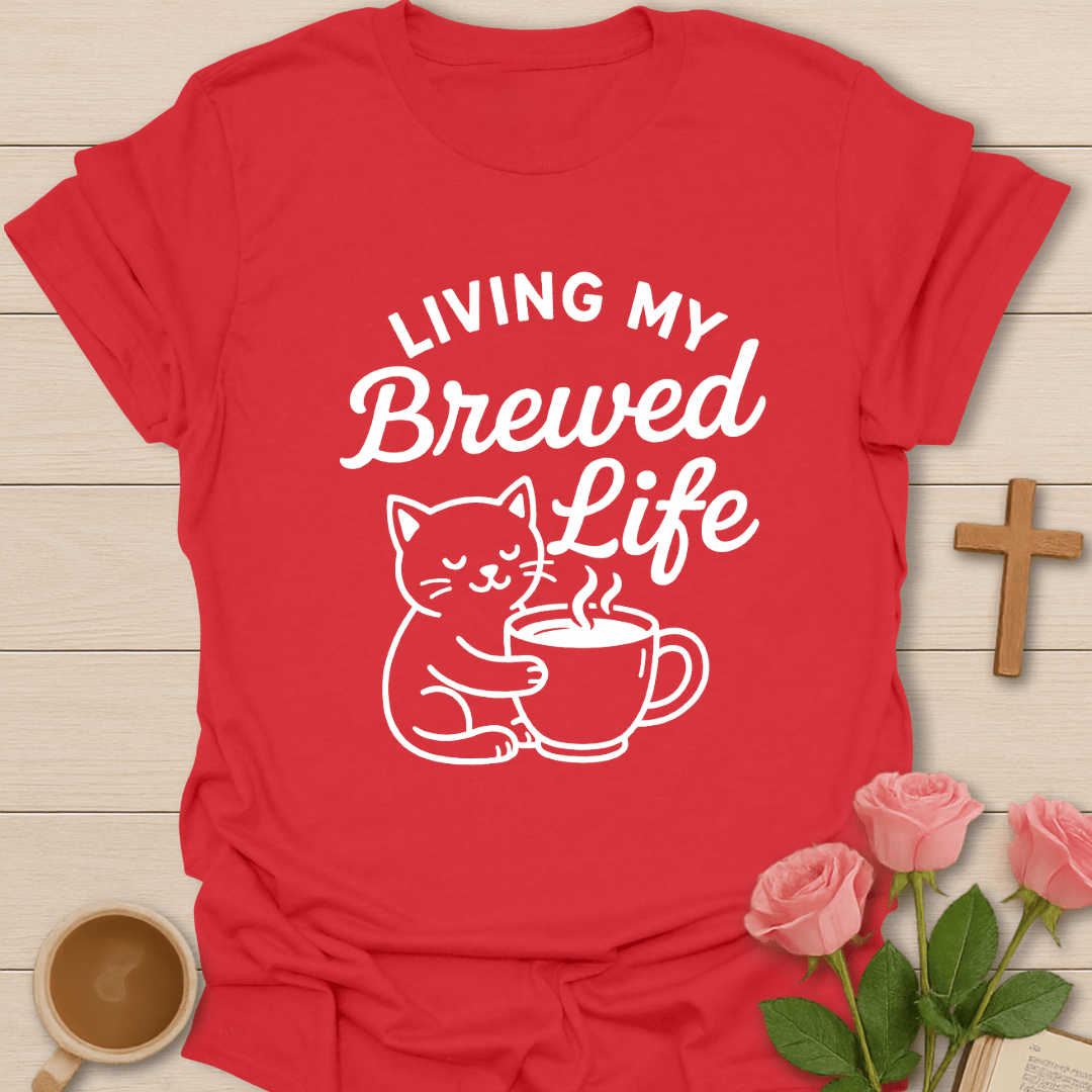 Cat Brewing My Best Life  T-Shirt