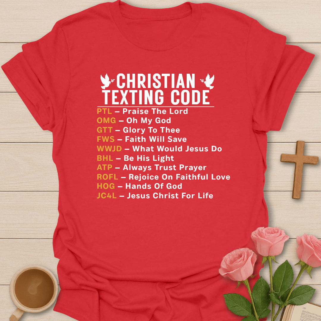 Christian Text Code T-Shirt T-Shirt