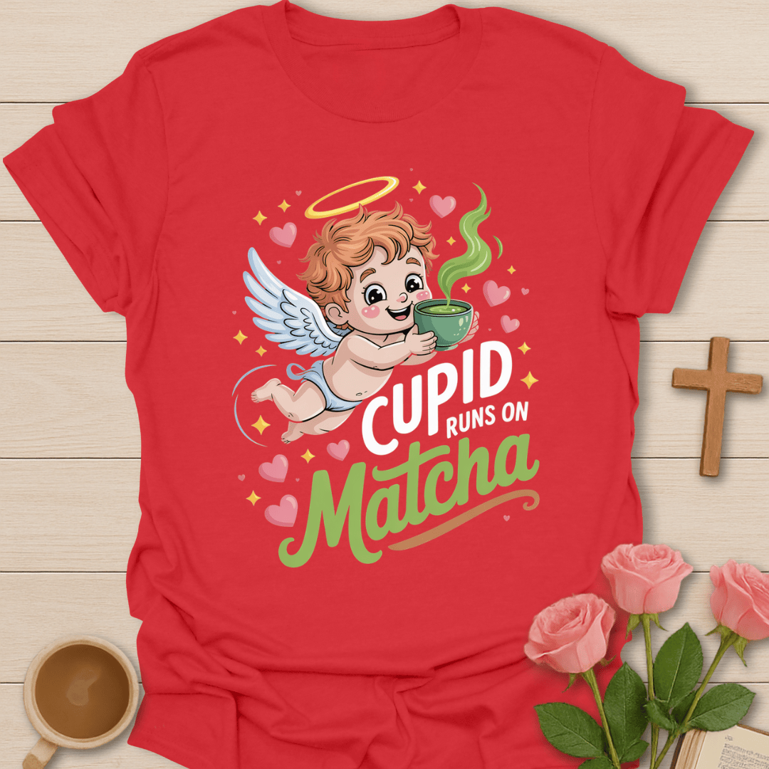 Cupid Runs On Matcha T-Shirt T-Shirt