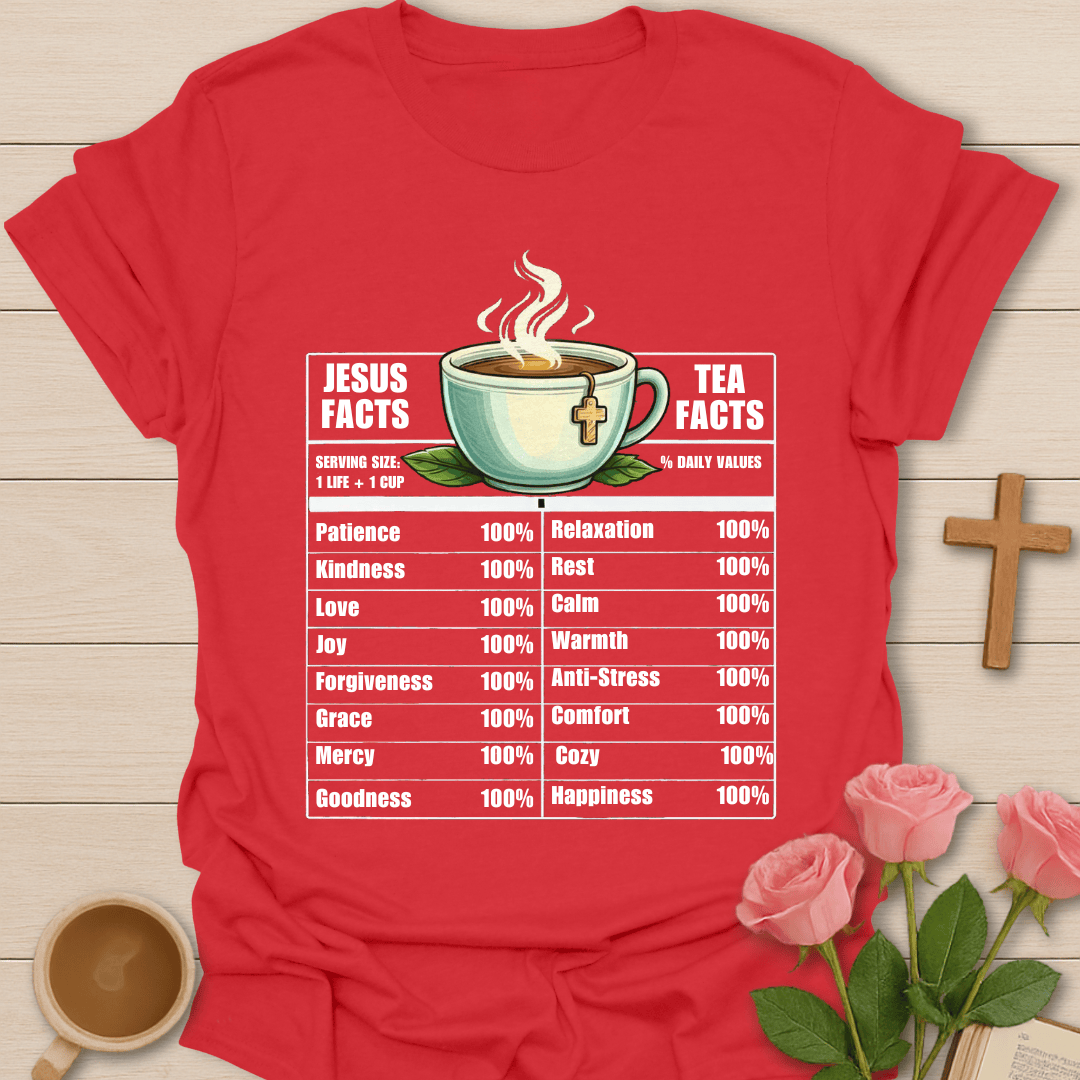 Jesus & Tea Nutrition Facts T-Shirt T-Shirt