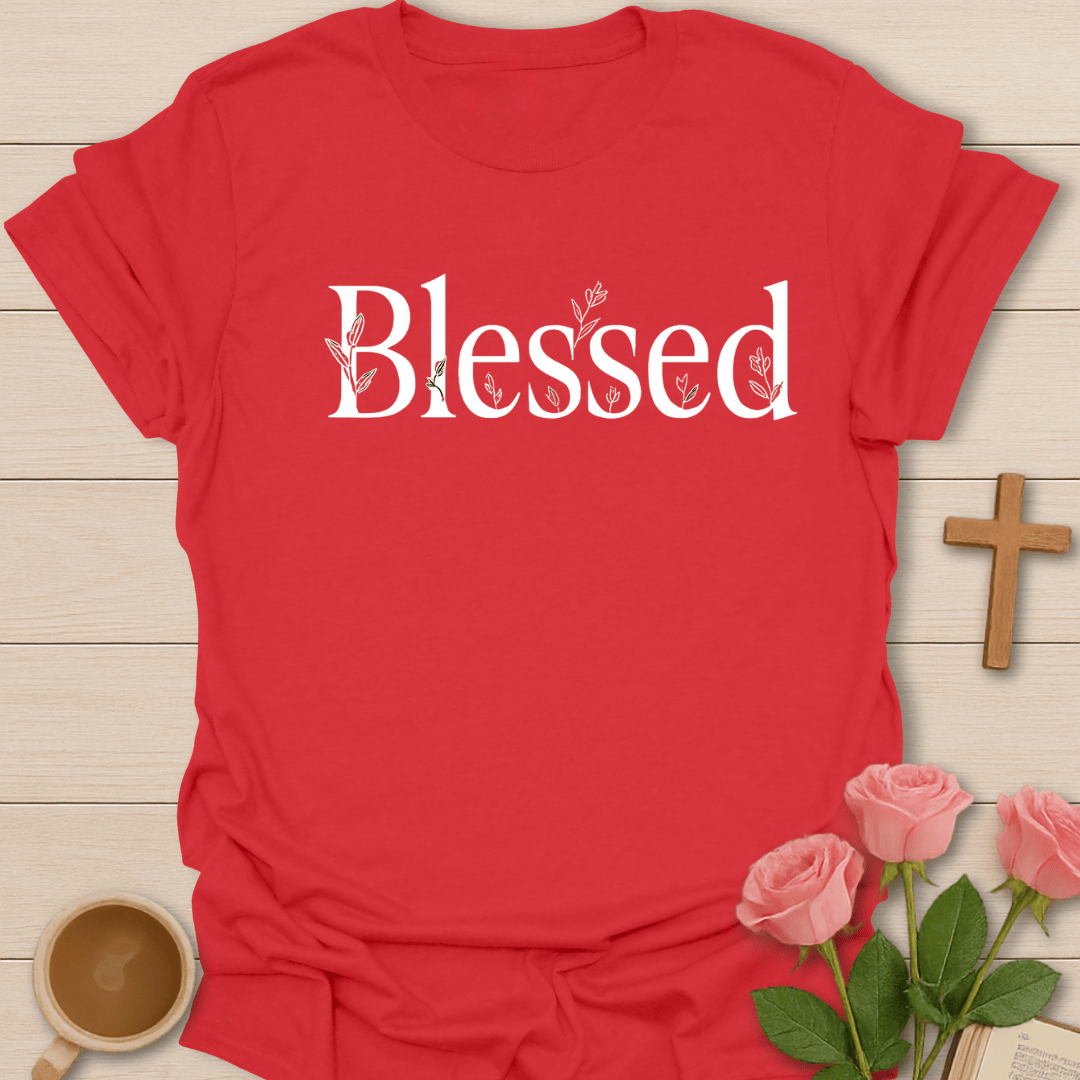 Blessed Floral T-Shirt T-Shirt