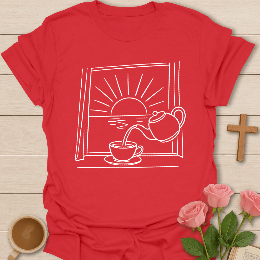 Serene Tea Moment Devotional T-Shirt T-Shirt